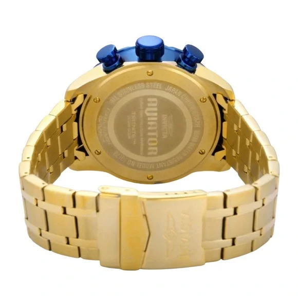 •The Aviator• Invicta Aviator Men's Watch - 48mm, Gold Watch - Picture 2 of 3